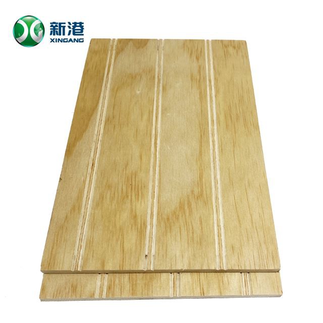 1220*2440*9mm-18mm Slotted Pine Plywood For Decoration