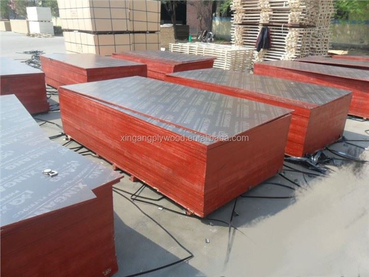 1220x2440mm 18mm Black Brown Red Film Faced Plywood Marine Grade Board Phenolic Board For Construction Usage