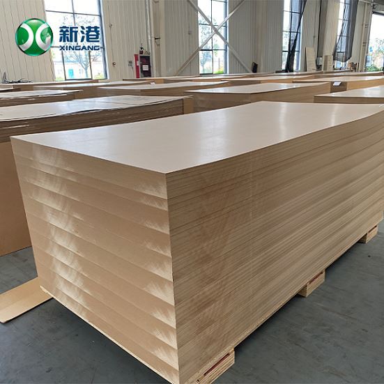 12mm 15mm 18mm 1220x2440mm White Melamine Faced MDF Plain MDF For Furniture And Kitchen Cabinet