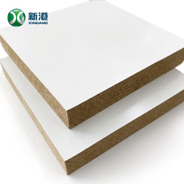 15mm 1200*2400mm High Strength MDF Gloss White Surface Furniture Paper Face
