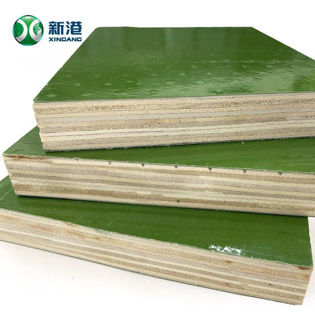 PVC Plywood Green Plastic Film Faced Plywood