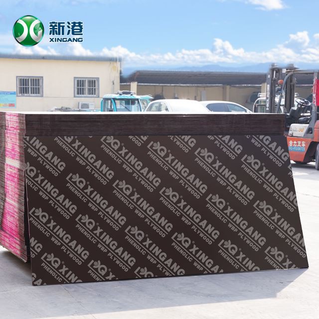 1220x2440mm Concrete Formwork 18MM/20mm Birch Pine Poplar Anti-slip Film Faced Plywood