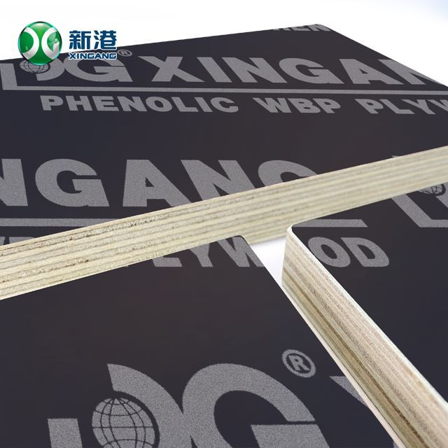 1220x2440mm Concrete Formwork 18MM/20mm Birch Pine Poplar Anti-slip Film Faced Plywood
