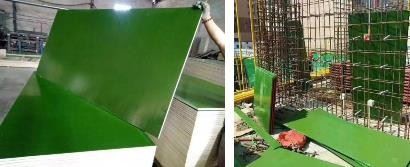 18mm Green Color Plastic Faced Plywood
