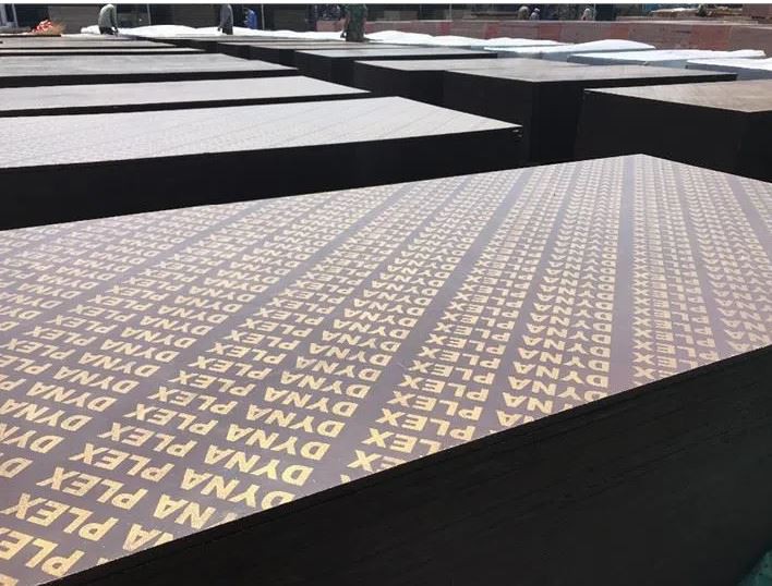 Marine Board Plex Film Faced Plywood Construction Materials Concrete Formwork Poplar Core 21mm
