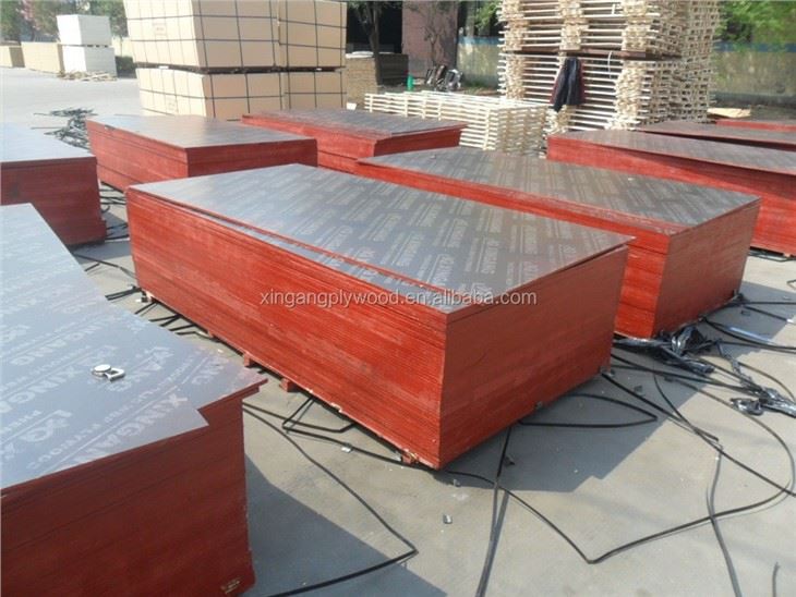 One Time Hot Press 12mm 15mm 18mm Film Faced Shuttering Formwork Plywood For Construction Use