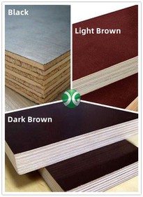 Brown Film Faced Plywood Or Black Film Faced Construction Wood Panels