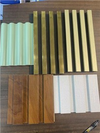 Indoor Decor Wood Plastic Composite PVC Coating Cladding Fluted Wall Board WPC Wall Panel