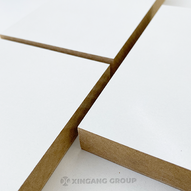 18mm 4x8 MDF With Melamine Film Sheet Melamine Laminated MDF Board For Furniture And Kitchen Cabinet