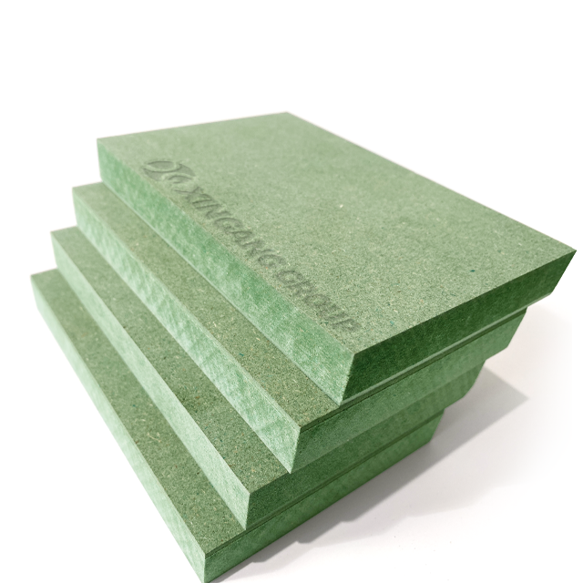 Xingang 18mm Moisture Resistant Green MDF Factory Directly Produce For Furniture