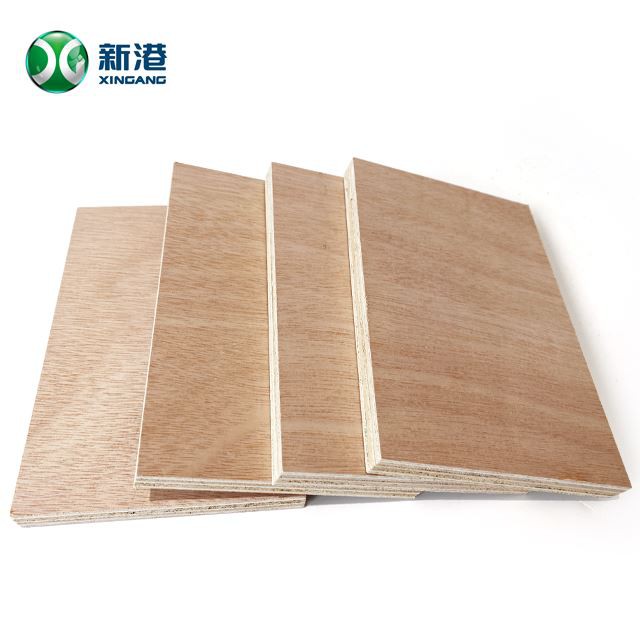 XINGANG2023 18mm Commercial Plywood Furniture Plywood Packing Plywood Face Back For Bintangor Okoume Birch Sheet MR E0 E1 E2